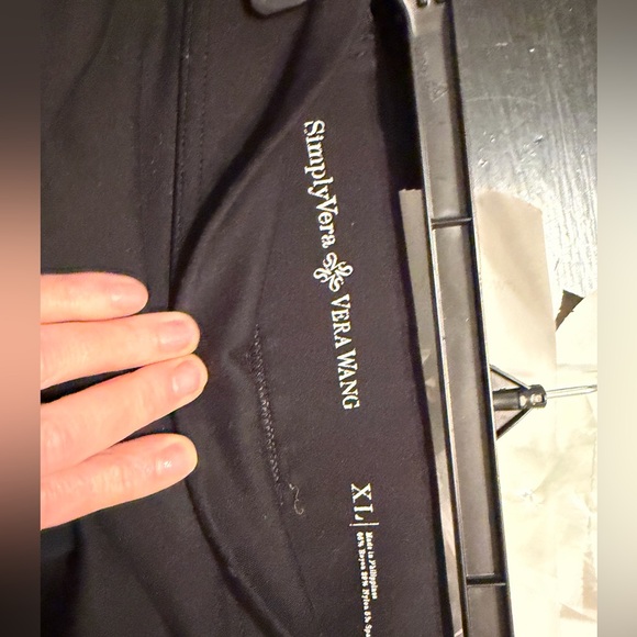 Vera Wang Simply Vera Pont Leggings/Pants in Black - Picture 6 of 6